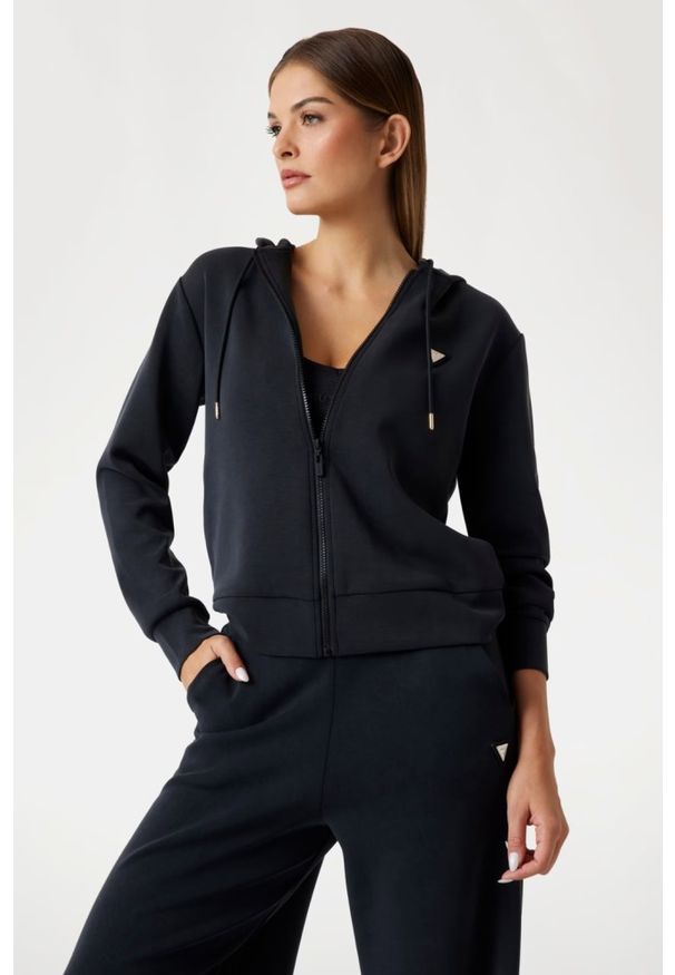 Guess - GUESS Czarna damska bluza Olympe, Rozmiar XS. Kolor: czarny
