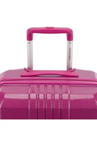 Wittchen - Duża walizka z polikarbonu żłobiona. Kolor: różowy. Materiał: poliester, guma #10