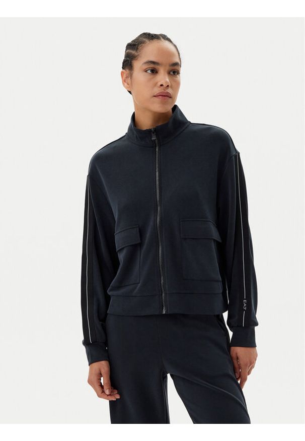 EA7 Emporio Armani Bluza 7W000171 AF12643 UC001 Czarny Regular Fit. Kolor: czarny. Materiał: syntetyk