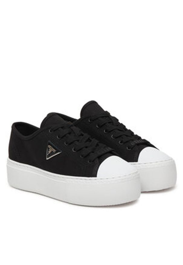 Guess Trampki FLJJZ3 FAB12 Czarny. Kolor: czarny. Materiał: materiał