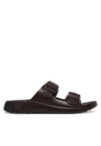 ecco - ECCO Klapki Cozmo 55280401667 Brązowy. Kolor: brązowy. Materiał: skóra #1