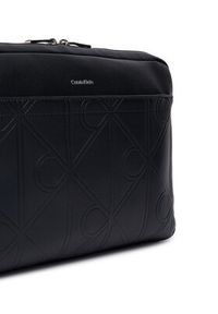 Calvin Klein Torba na laptopa Xl Emblem Aop LV04D3526G Czarny. Kolor: czarny. Materiał: skóra #3