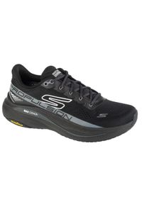 skechers - Buty do biegania męskie, Max Cushioning Propulsion. Kolor: czarny. Materiał: syntetyk, materiał. Model: Skechers Sport. Sport: turystyka piesza