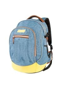 Target Plecak docelowy dla studentów, Żółty niebieski. Kolor: wielokolorowy, niebieski, żółty. Styl: młodzieżowy