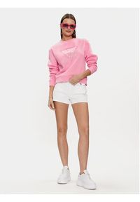 Guess Bluza Cn Icon W4RQ96 KB681 Różowy Regular Fit. Kolor: różowy. Materiał: bawełna #5