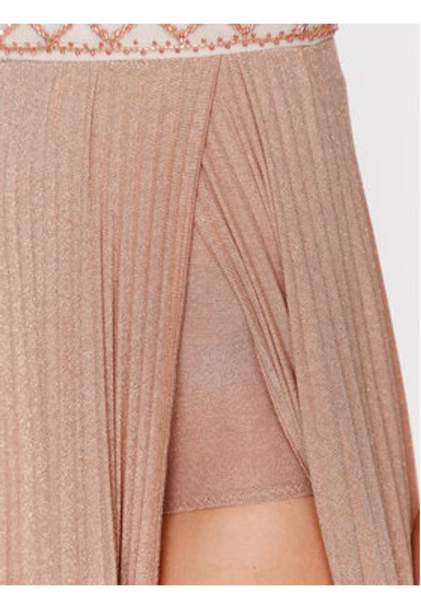 Elisabetta Franchi Sukienka wieczorowa AB-413-32E2 Różowy Regular Fit. Kolor: różowy. Materiał: wiskoza. Styl: wizytowy