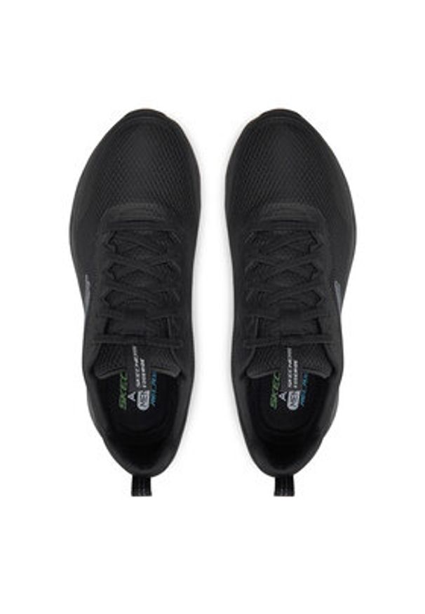 skechers - Skechers Sneakersy Edgeride - Rekze 232835/BBK Czarny. Kolor: czarny. Materiał: materiał