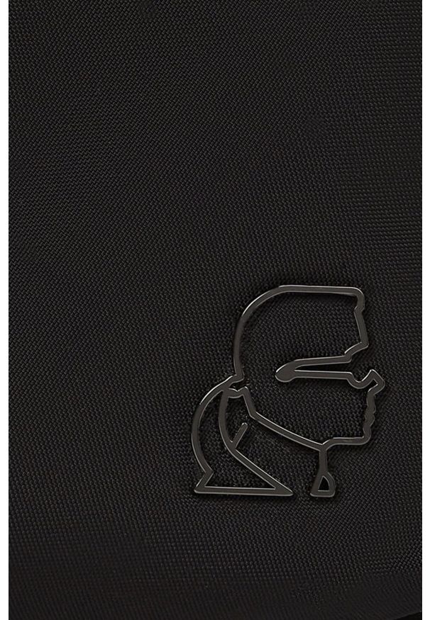Karl Lagerfeld - KARL LAGERFELD Czarny plecak męski Kameo. Kolor: czarny. Styl: casual, elegancki