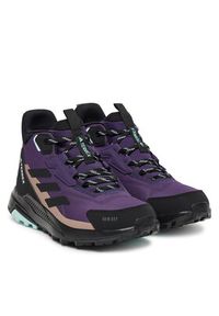 Adidas - adidas Trekkingi Terrex Anylander Mid Rain.Rdy JQ9966 Fioletowy. Kolor: fioletowy. Materiał: materiał #4