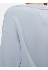 Tommy Jeans Bluza Badge DW0DW17325 Granatowy Boxy Fit. Kolor: niebieski. Materiał: bawełna #5
