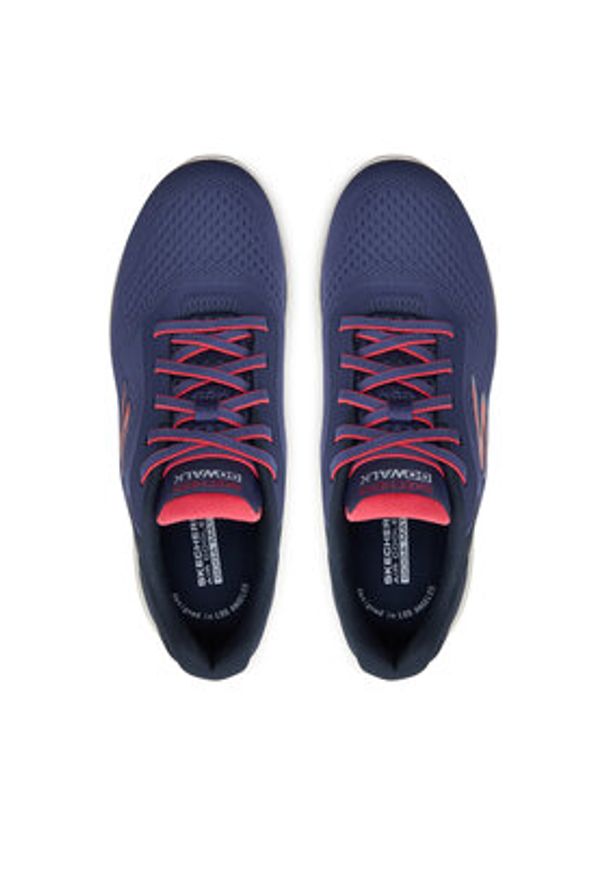 skechers - Skechers Sneakersy Go Walk 7-Cosmic Waves 125215/NVCL Granatowy. Kolor: niebieski. Materiał: mesh, materiał