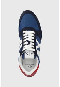 Armani Exchange sneakersy XUX017.XCC68.K665 kolor granatowy. Zapięcie: sznurówki. Kolor: niebieski. Materiał: guma #5