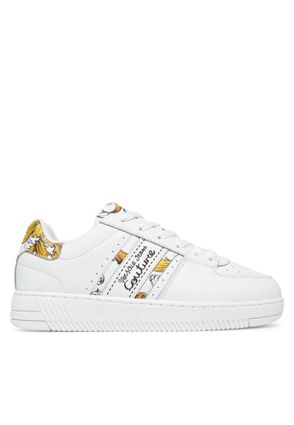 Versace Jeans Couture Sneakersy 78VA3SJ7 Biały. Kolor: biały. Materiał: skóra