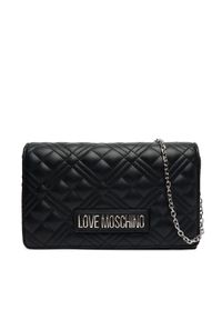 Love Moschino - LOVE MOSCHINO Torebka JC4079PP1NLA000B Czarny. Kolor: czarny. Materiał: skórzane