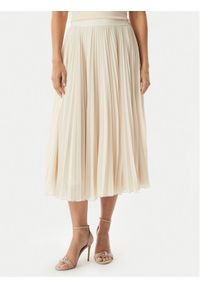 Rinascimento Spódnica plisowana CFC0128147003 Beżowy jasny Regular Fit. Kolor: beżowy. Materiał: syntetyk #1
