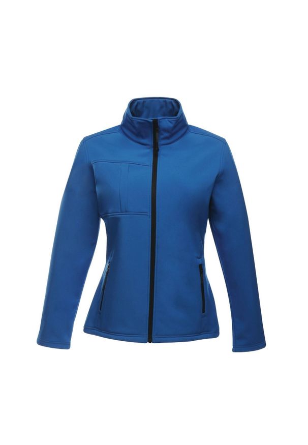 Regatta - Kurtka Softshellowa Damska Wodoodporność Octagon II. Kolor: niebieski, wielokolorowy, czarny. Sport: turystyka piesza