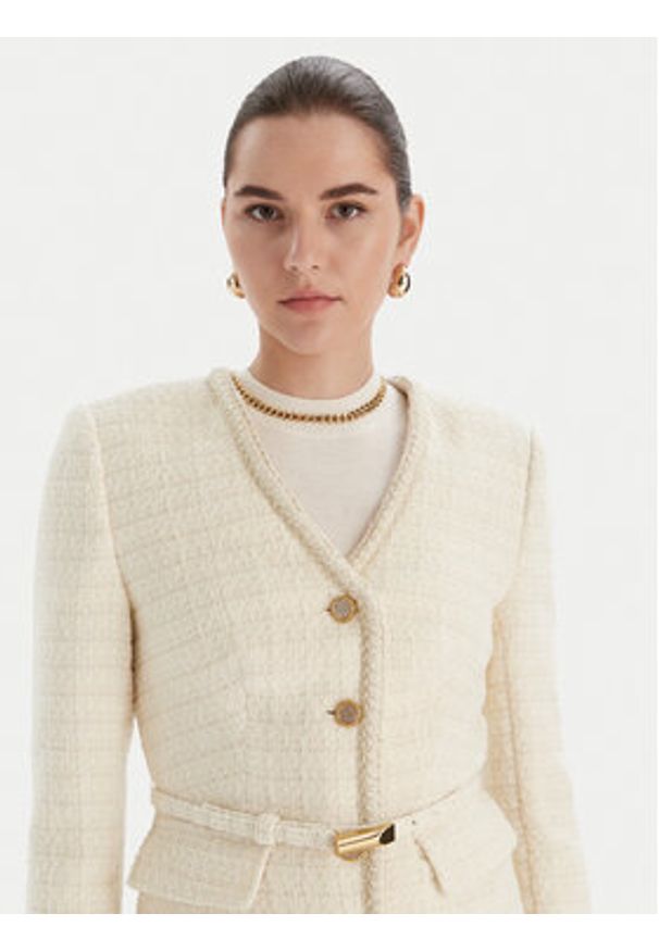 Marciano Guess Marynarka 5BGN07 7394A Écru Regular Fit. Materiał: syntetyk