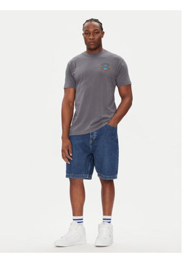 DC Szorty jeansowe Worker ADYDS03020 Niebieski Baggy Fit. Kolor: niebieski. Materiał: bawełna
