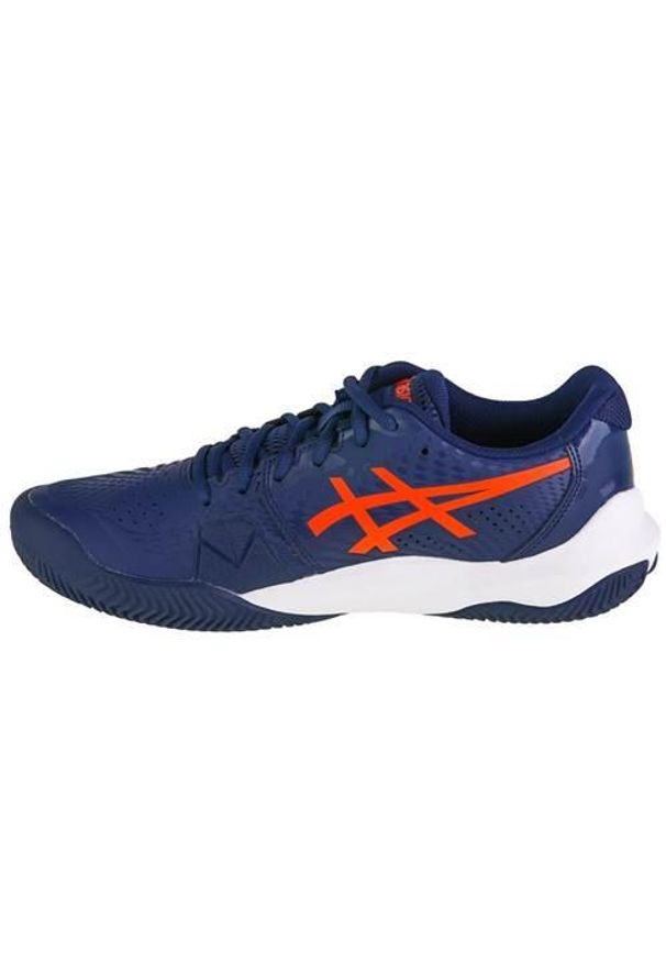Asics - Buty do tenisa męskie, ASICS Gel-Challenger 14 Clay. Zapięcie: sznurówki. Kolor: czerwony, wielokolorowy, niebieski. Materiał: materiał. Szerokość cholewki: normalna. Sport: tenis