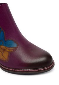 Laura Vita Botki Eleao 02 Fioletowy. Kolor: fioletowy. Materiał: skóra #5