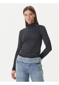 Vero Moda Golf Lava 10334586 Czarny Loose Fit. Typ kołnierza: golf. Kolor: czarny. Materiał: wiskoza