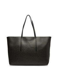 Calvin Klein Torebka Emblem Aop Large Tote W/ Pouch LV04F3364G Czarny. Kolor: czarny. Materiał: skórzane #5