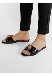 Kurt Geiger Klapki Kensington Flat 8496100309 Czarny. Kolor: czarny. Materiał: skóra