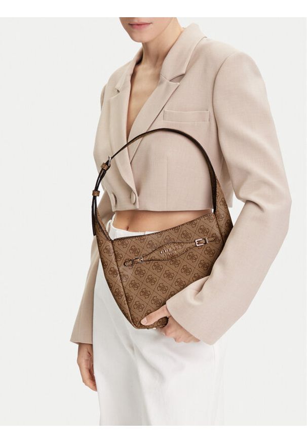 Guess Torebka Katya HWSG96 52010 Beżowy. Kolor: beżowy. Materiał: skórzane