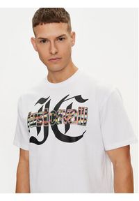 Just Cavalli T-Shirt 76OAHG12 Biały Regular Fit. Kolor: biały. Materiał: bawełna