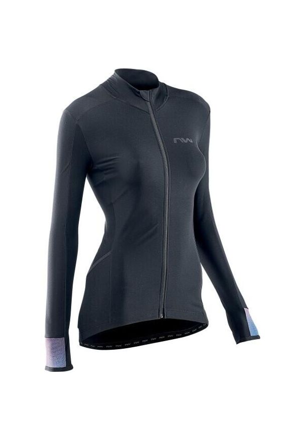 NORTHWAVE - Damski jersey z długim rękawem Northwave Fahrenheit. Kolor: czarny. Materiał: jersey. Długość rękawa: długi rękaw. Długość: długie. Sport: kolarstwo