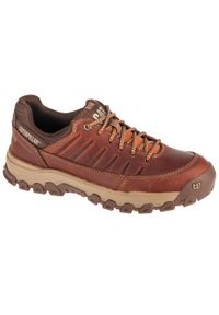 CATerpillar - Buty sportowe Sneakersy męskie, Threshold Rebound Low. Zapięcie: sznurówki. Kolor: brązowy. Materiał: guma, skóra, tkanina. Szerokość cholewki: normalna. Sport: turystyka piesza