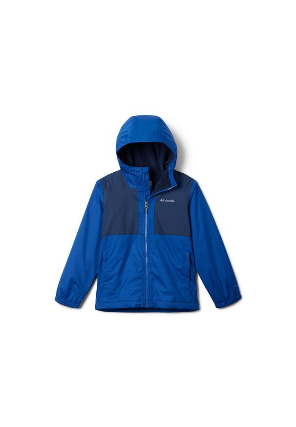 columbia - Kurtka przeciwdeszczowa dziecięca Columbia Rainy Trails II Fleece. Kolor: niebieski