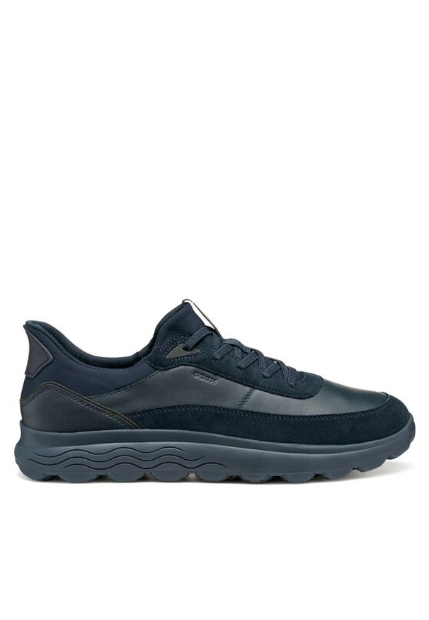 Geox Sneakersy U Spherica Plus U56MPA 08522 C4002 Granatowy. Kolor: niebieski. Materiał: zamsz, skóra