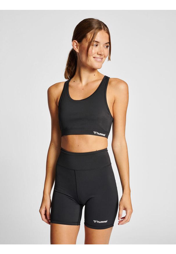 Damski biustonosz sportowy Hummel MT Active. Kolor: czarny. Sport: fitness