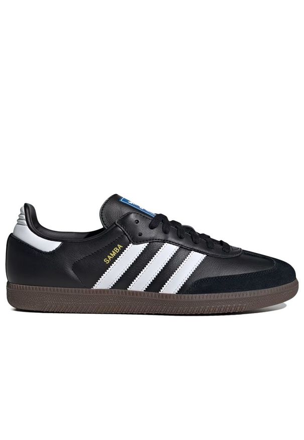 Adidas - Buty adidas Originals Samba B75807 - czarne. Okazja: na co dzień. Zapięcie: sznurówki. Kolor: czarny. Materiał: zamsz, skóra, syntetyk, guma. Szerokość cholewki: normalna