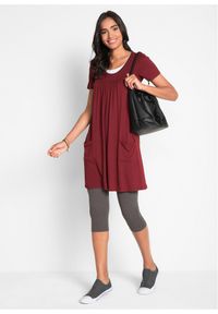 bonprix - Legginsy rybaczki (2 pary w opak.). Okazja: na co dzień. Kolor: szary. Styl: casual #3