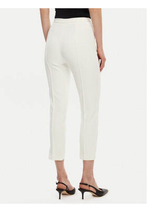 Elisabetta Franchi Spodnie materiałowe PA-076-51E2-V280 Biały Regular Fit. Kolor: biały. Materiał: syntetyk