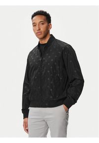 Karl Lagerfeld - KARL LAGERFELD Kurtka bomber 505005 563538 Czarny Regular Fit. Typ kołnierza: dekolt w karo. Kolor: czarny. Materiał: syntetyk #1