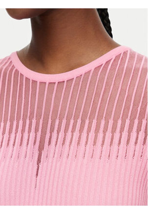 Rinascimento Top CFM0012239003 Różowy jasny Slim Fit. Kolor: różowy. Materiał: syntetyk