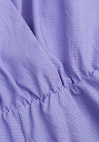 Born2be - Fioletowy Kombinezon z Gumką w Pasie i Kopertowym Dekoltem Eppenia. Okazja: na co dzień. Kolor: fioletowy. Długość: krótkie. Styl: elegancki, casual #6