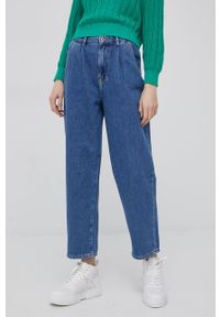 Cross Jeans jeansy damskie high waist. Stan: podwyższony. Kolor: niebieski