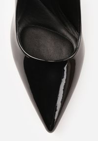 Born2be - Czarne Szpilki VICES z Lakierowanym Efektem Jestiva. Okazja: na co dzień. Kolor: czarny. Materiał: lakier. Obcas: na szpilce. Styl: casual, elegancki, klasyczny. Wysokość obcasa: wysoki #7