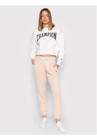 Champion Bluza Collegiate Logo 114767 Biały Regular Fit. Kolor: biały. Materiał: bawełna #2