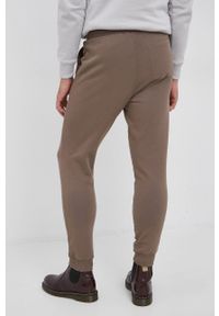 Samsoe & Samsoe - Samsoe Samsoe Spodnie bawełniane męskie kolor brązowy gładkie. Kolor: brązowy. Materiał: bawełna. Wzór: gładki #3