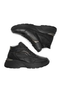 Remonte Sneakersy CEO-D6683-03 Czarny. Kolor: czarny. Materiał: skóra #5