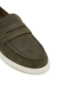 TOMMY HILFIGER - Tommy Hilfiger Mokasyny Nubuck P Loafer FM0FM05350 Khaki. Kolor: brązowy. Materiał: nubuk, skóra #4