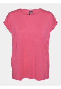 Vero Moda T-Shirt Ava 10284468 Różowy Regular Fit. Kolor: różowy. Materiał: lyocell #3