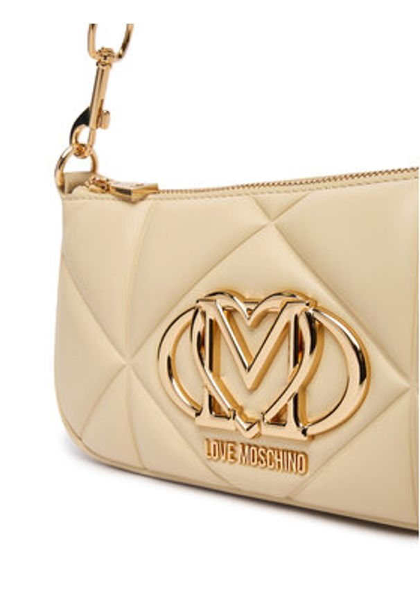 Love Moschino - LOVE MOSCHINO Torebka JC4111PP1OLC0129 Beżowy. Kolor: beżowy. Materiał: skórzane