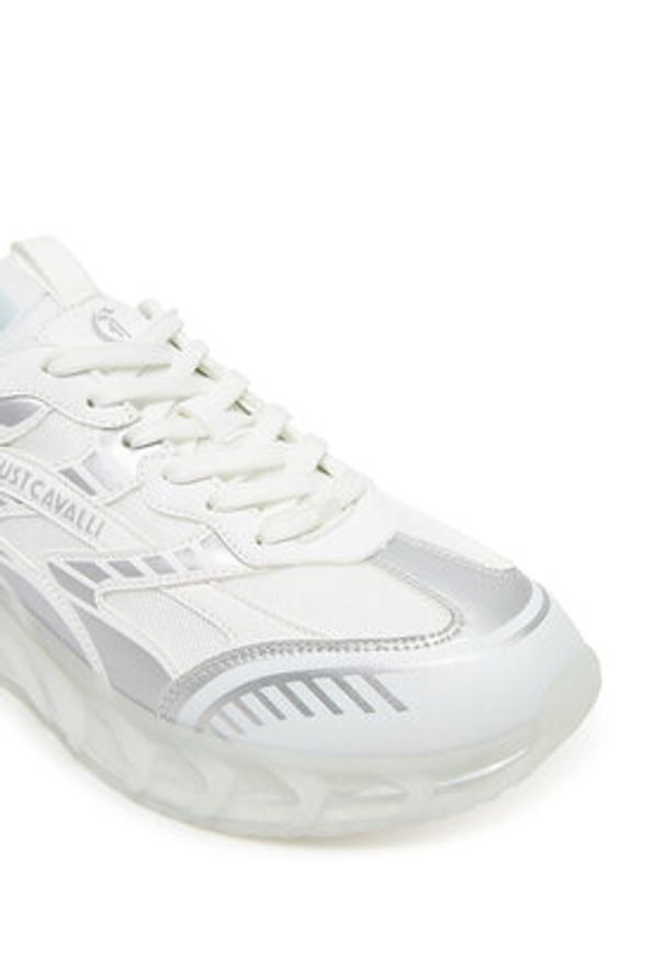 Just Cavalli Sneakersy 78QA3SQ2 ZSC45 Biały. Kolor: biały. Materiał: materiał