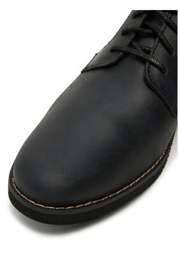 Timberland Półbuty Woodhull Leather Oxford TB0A2CWA0011 Czarny. Kolor: czarny. Materiał: skóra